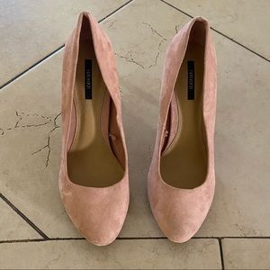 Forever 21 Pink Suede Pumps 8.5